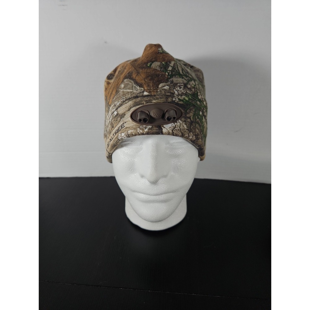 Power Cap Realtree Camo Lighted Hunting Beanie Hat Camouflage Headlight 1700